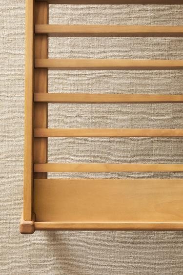 BED FRAME WITH OAK - Light beige by Zara - Image 1
