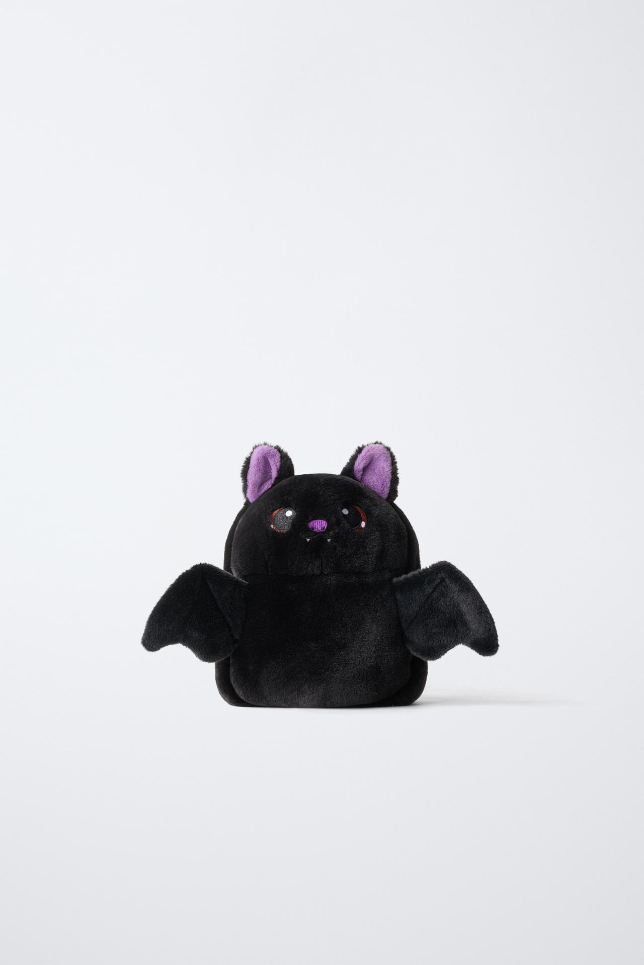BAT FAUX-FUR BACKPACK — Blue