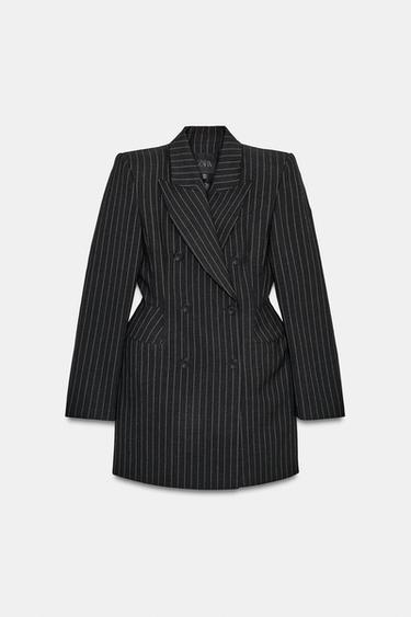 ZW COLLECTION PINSTRIPE BLAZER DRESS - Grey by Zara