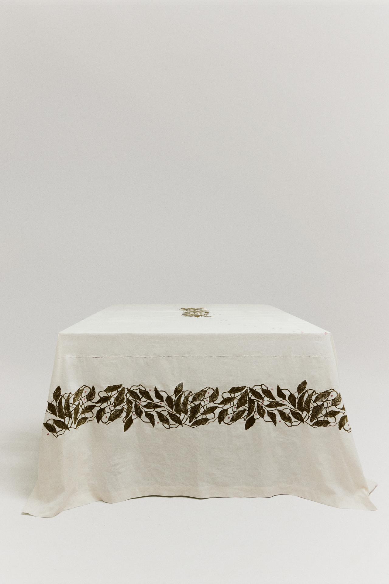 THE BURDEN OF EDEN TABLECLOTH — Green
