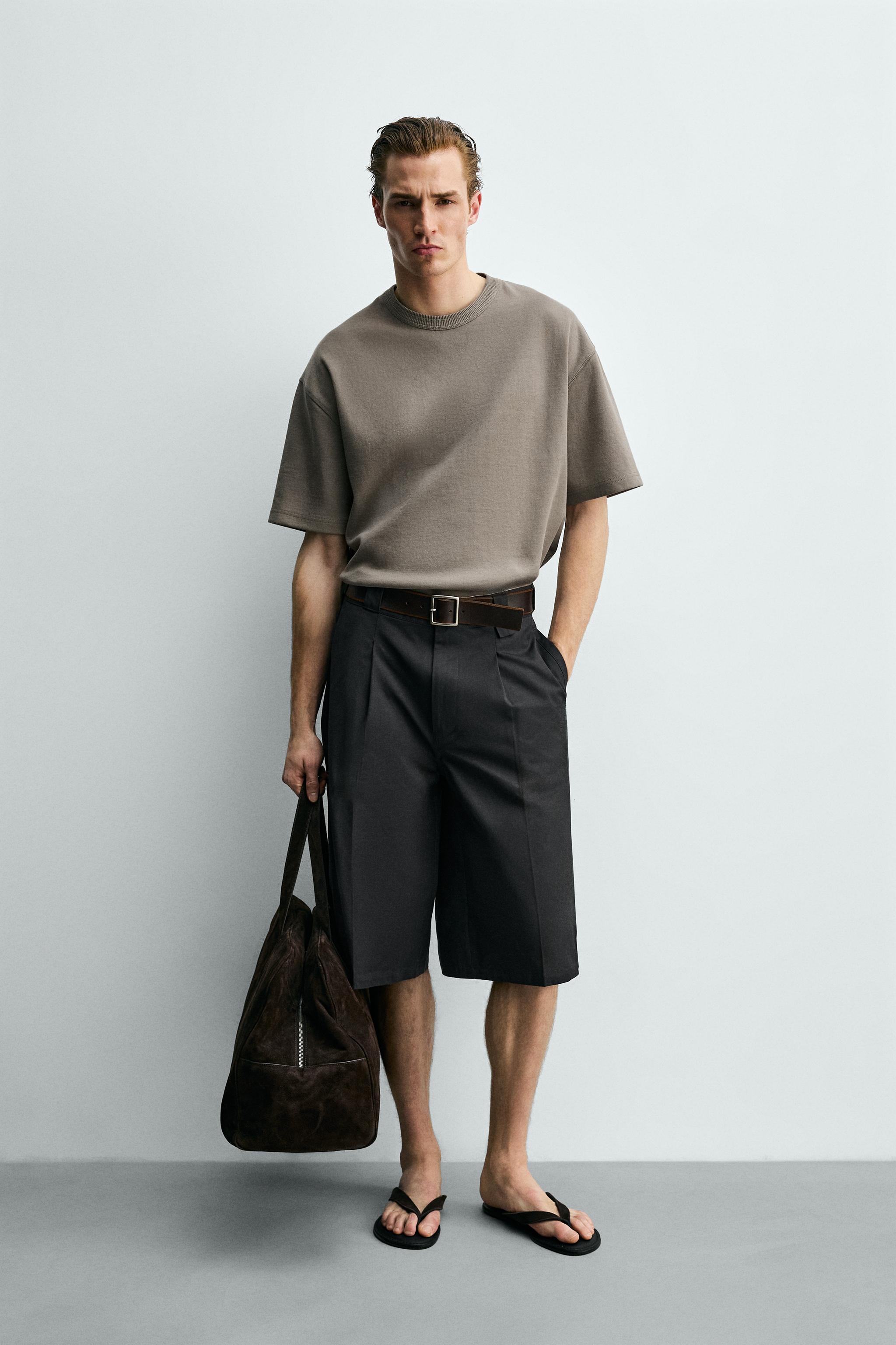 RELAXED FIT SHORT SLEEVE SWEATSHIRT