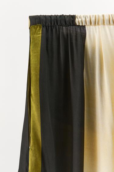 SATIN PRINTED TROUSERS - Green by Zara - Image 8