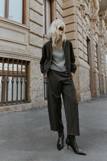 CHECK BARREL JACKET AND TROUSERS SET - 313 by Zara