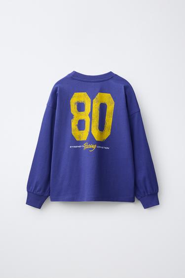 SLOGAN PRINT T-SHIRT — Bluish 2