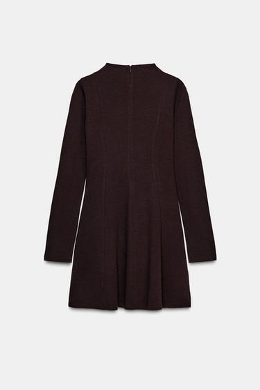 ROBE COURTE SKATER - Marron de Zara - Image 5