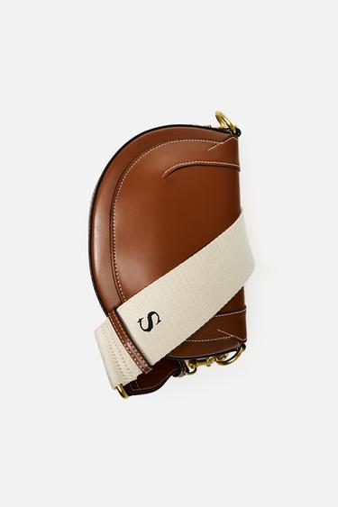 BANDOLERA PESPUNTE CONTRASTE - Tostado oscuro de Zara