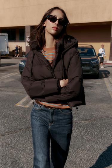 ANORAK IMBOTTITO CORTO WATER REPELLENT WINDPROOF - Marrone di Zara