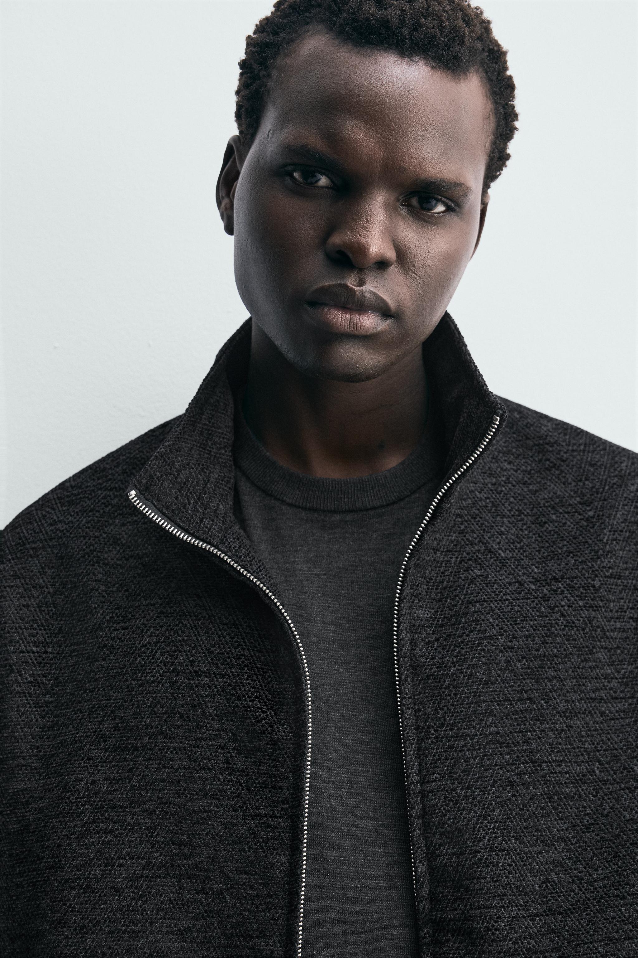 BLOUSON JACQUARD GÉOMÉTRIQUE