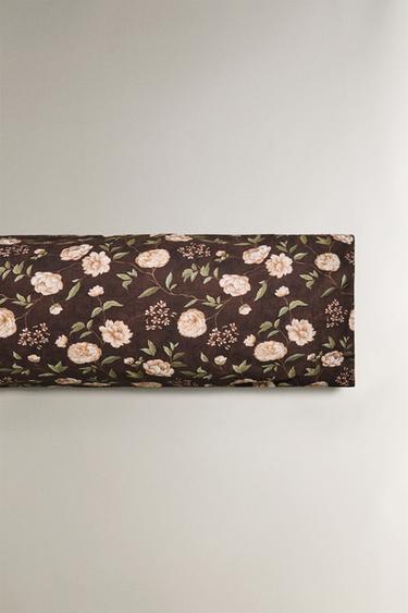 FLORAL PRINT PILLOWCASE - Brown by Zara - Image 4