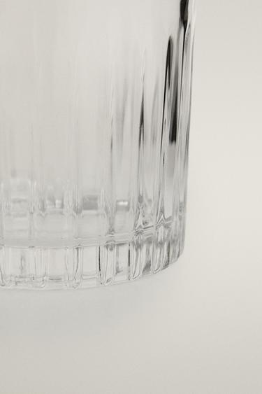 CRYSTALLINE TUMBLER WITH RAISED DESIGN - Transparent by Zara - Image 3