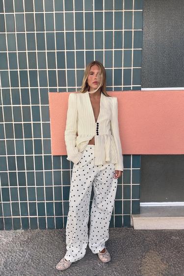 Blazer ajustado a rayas