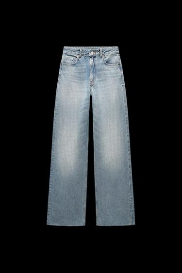 WIDE-LEG-JEANS MIT HOHEM BUND – TRF - Hellblau von Zara