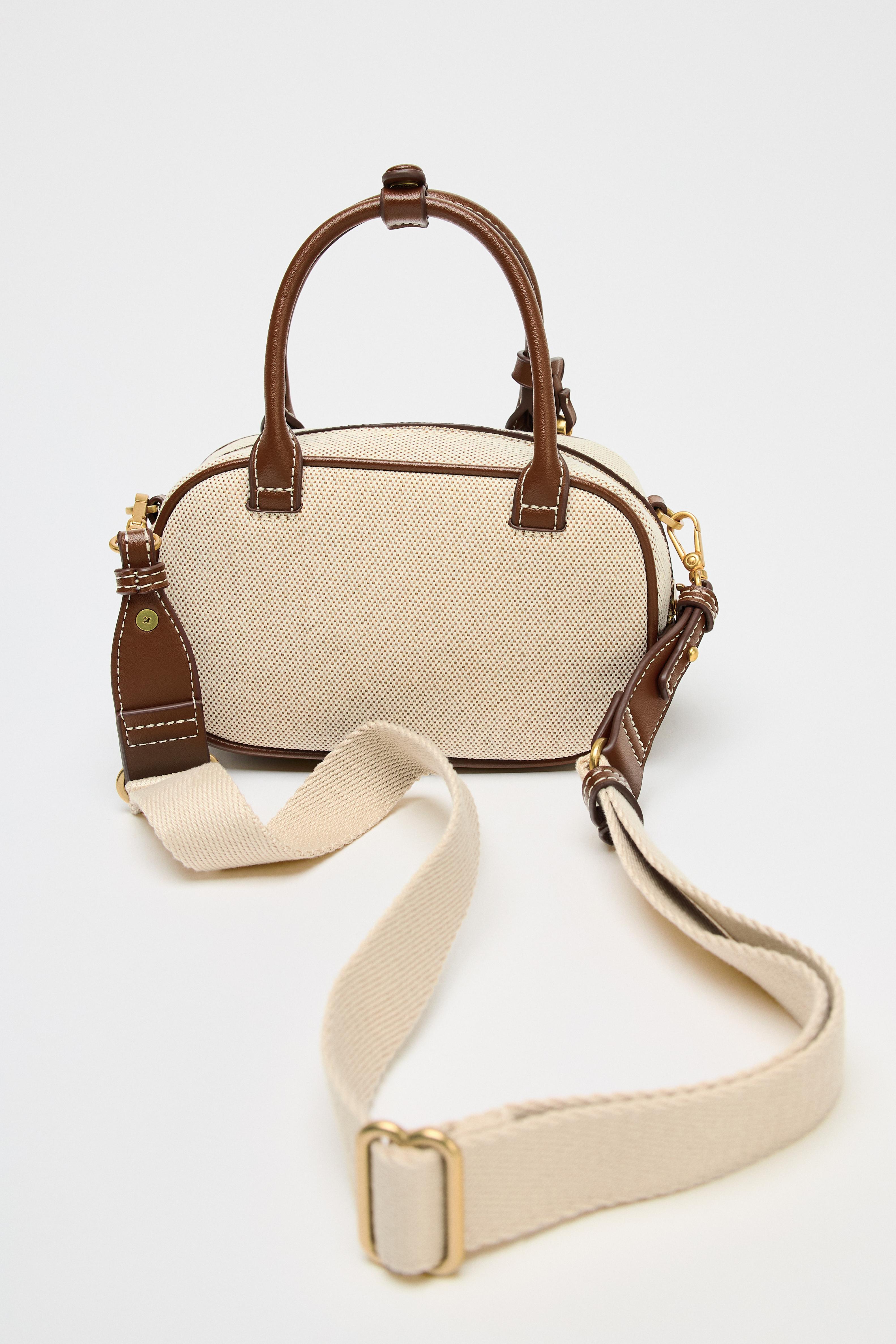 ☆ドイツ発*ZARA*新作*コントラスト2WAYミニバッグ/ECRU☆ CONTRAST MINI BAG - Ecru | ZARA United States