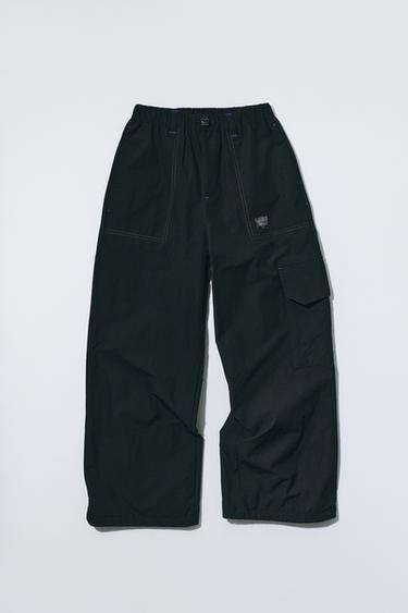TECHNICAL POCKETED PANTS — Black 1