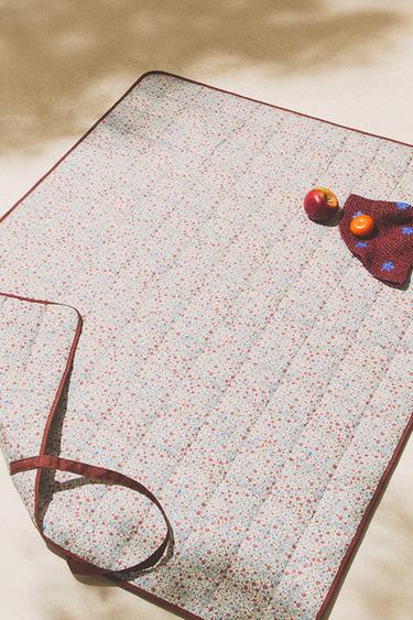 키즈 플로랄 프린트 비치 담요 - Zara 멀티컬러