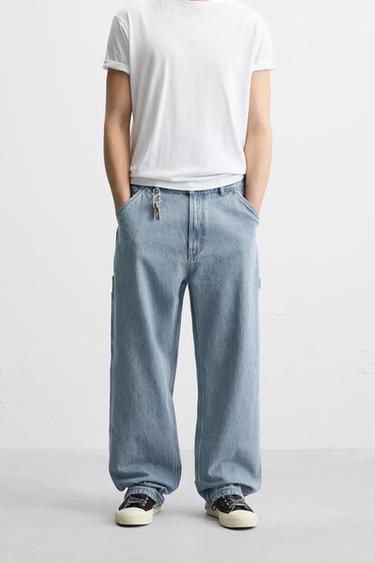 JEANS RELAXED FIT CARPINTERO - Azul claro de Zara