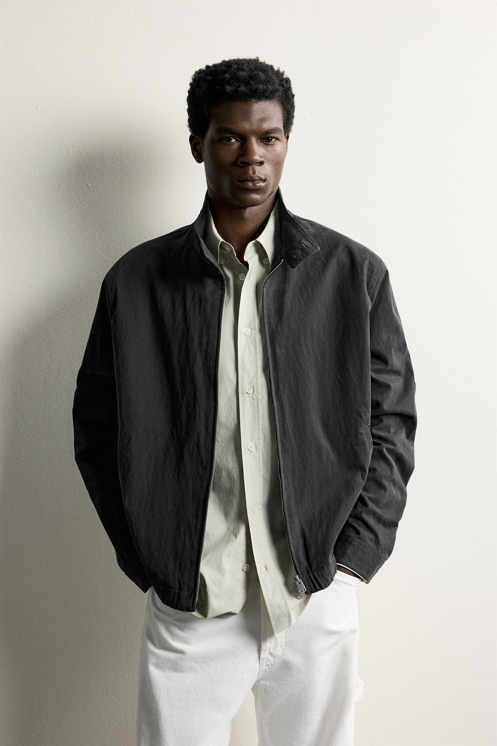 Мужские куртки Zara WASHED EFFECT REGULAR FIT JACKET — фото 2