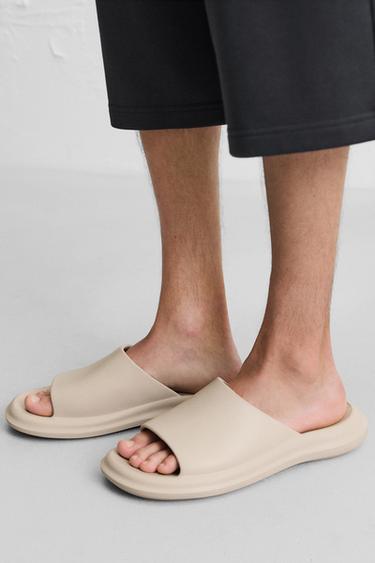 CHUNKY POOL SLIDERS - Ecru White by Zara - Image 2