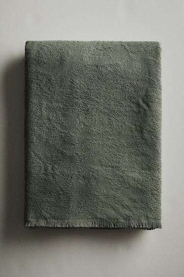 COUVERTURE JACQUARD FLEURS - Vert / Bleu de Zara - Image 4