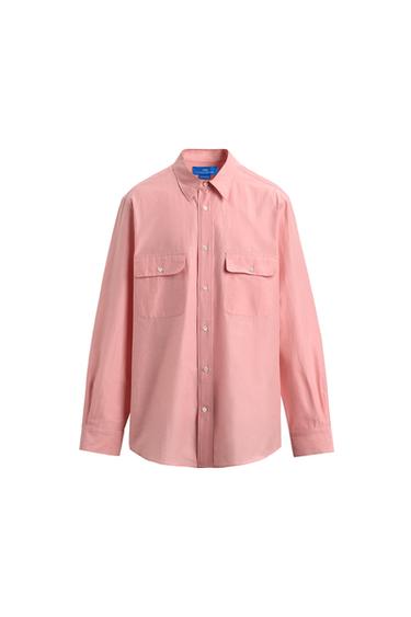 AARON LEVINE X ZARA ポケット付きシャツチョークピンクZaraのAARON LEVINE X ZARA ポケット付きシャツ - チョークピンク 