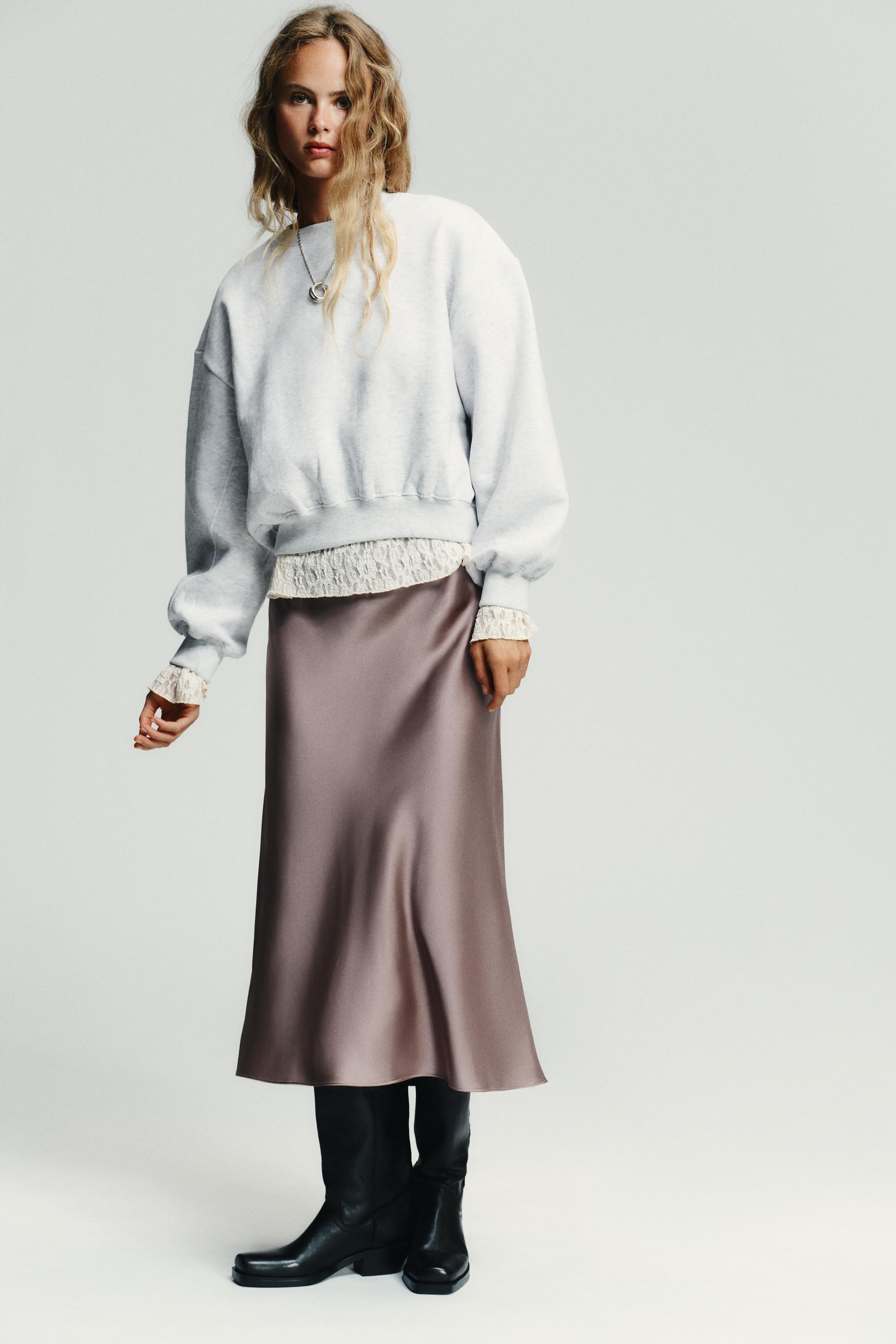 ★2点セット★ZARAソフトVネックスウェットシャツ　ノースリーブトップスS ☆2点セット☆ZARAソフトVネックスウェットシャツ ノースリーブ