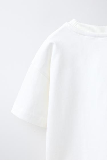 T-SHIRT DINOSAURE EFFET GOMME - Blanc de Zara - Image 3