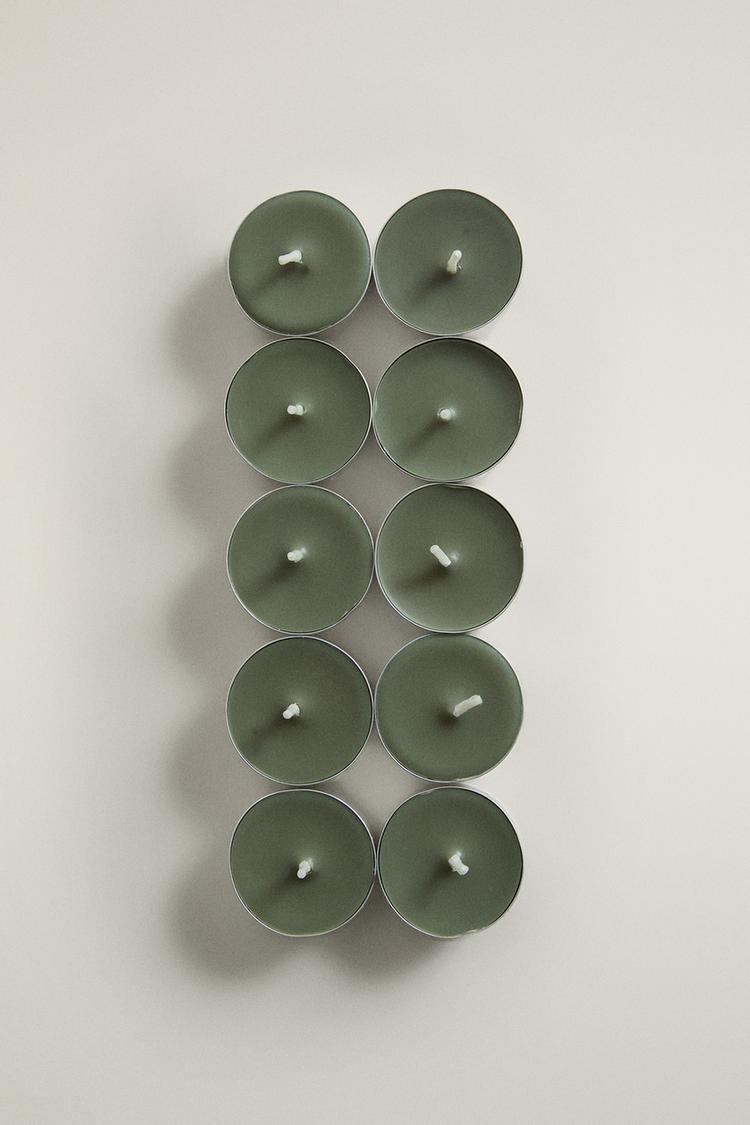 PACK OF BASILICUM TEALIGHT CANDLES (10) — Mint