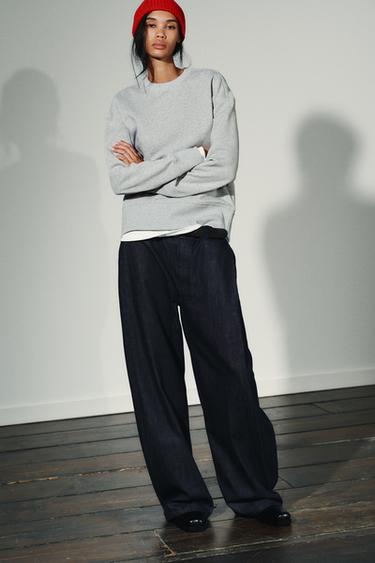 SUDADERA FELPA COMBINADA - Gris vigoré de Zara