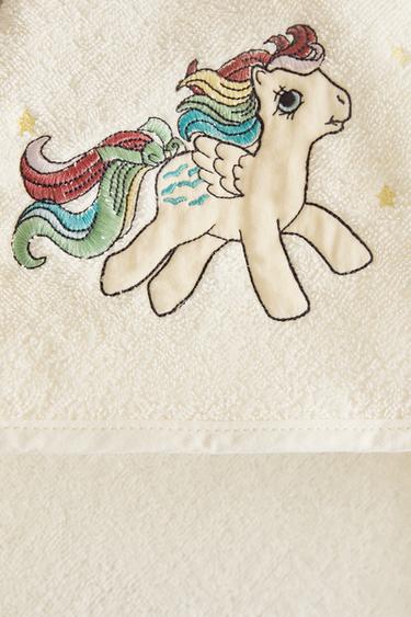 MY LITTLE PONY© TERRY HOODED BATH TOWEL - Cream by Zara - Image 3