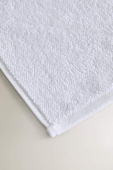 SERVIETTE DE BAIN COTON POINT DE RIZ - Blanc de Zara - Image 2
