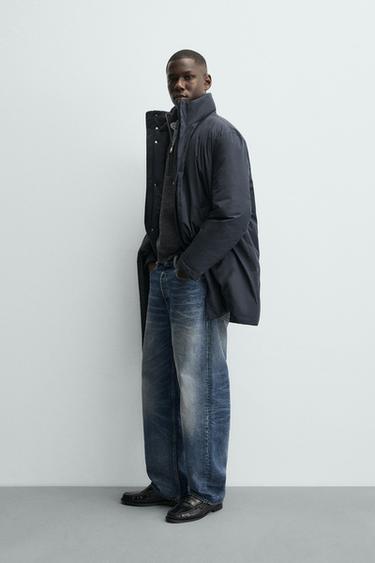 WATER REPELLENT PARKA BARRUBIGUNA - Urdin iluna, Zara-rena