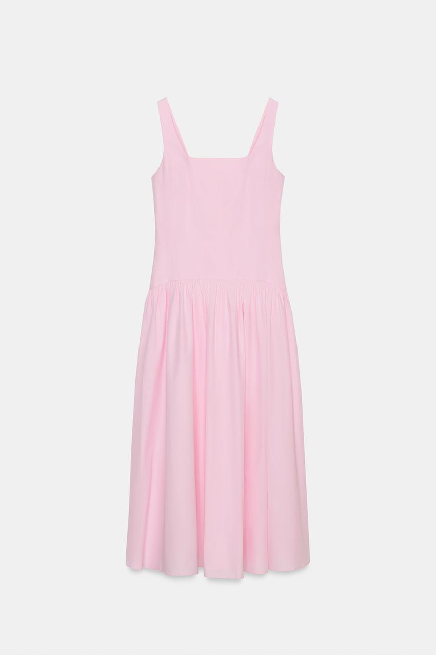 pink formal midi dress ARIVEN ASYM MIDI DRESS