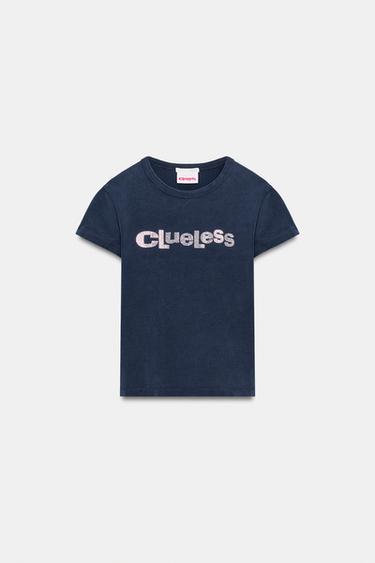 CLUELESS ™ RHINESTONE T-SHIRT — Blue 3