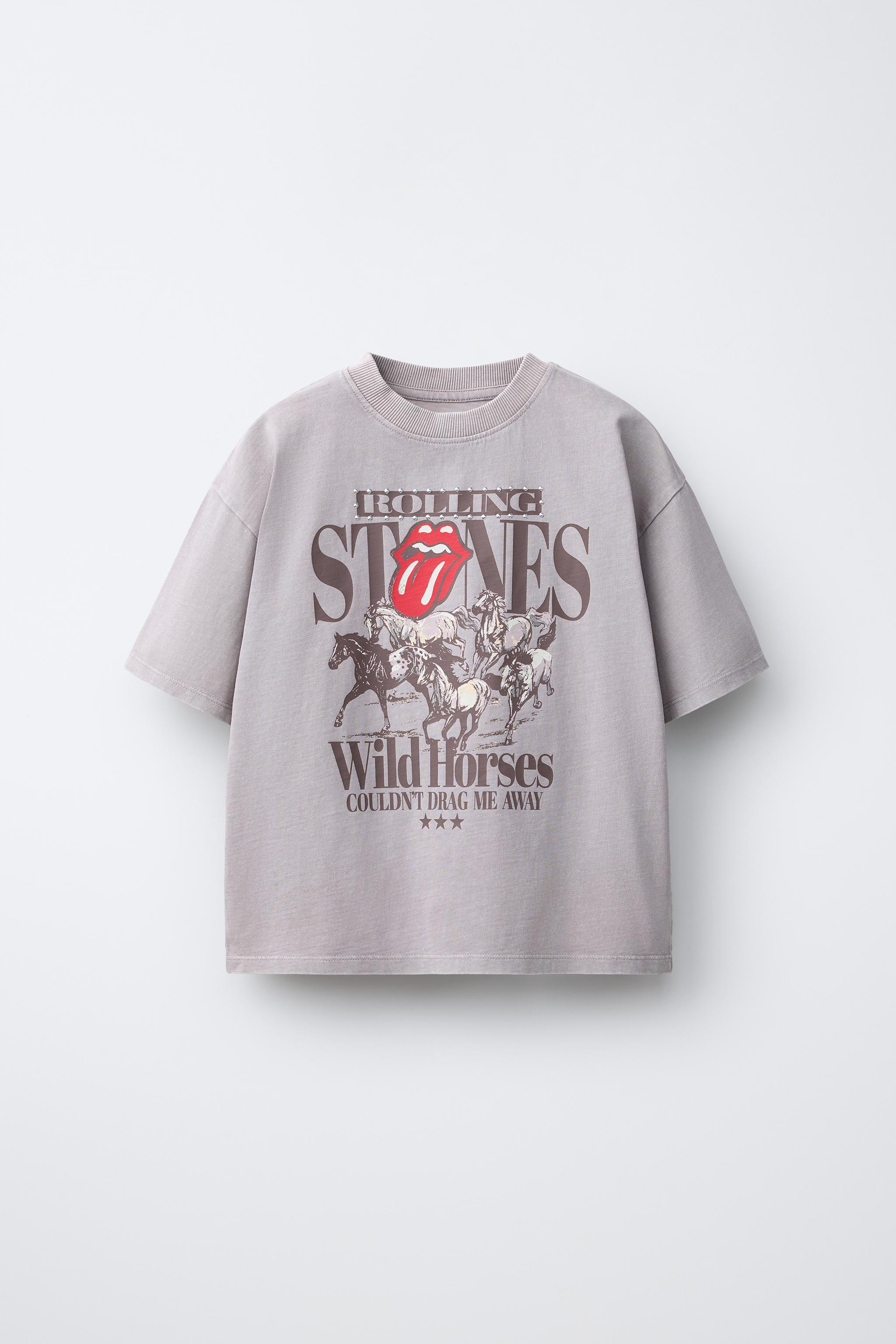 T-SHIRT EFFET DÉLAVÉ ROLLING STONES ©
