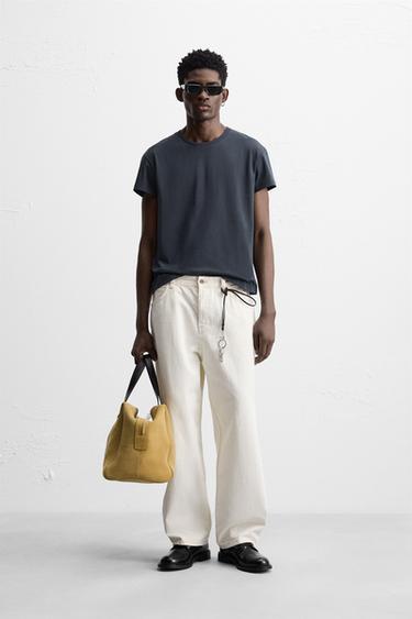 BASIC SLIM FIT T-SHIRT - Navy blue by Zara