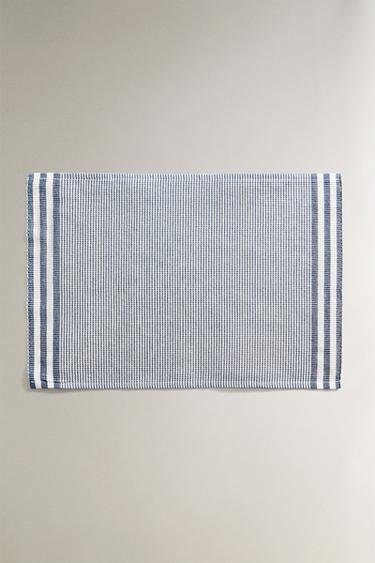 MANTEL INVDIVIDUAL RAYAS (PACK DE 2) - Azul de Zara