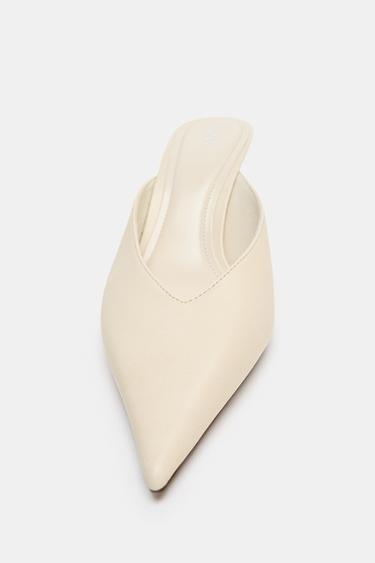 CHAUSSURES COMPENSÉES OUVERTES À L'ARRIÈRE - Blanc de Zara - Image 3