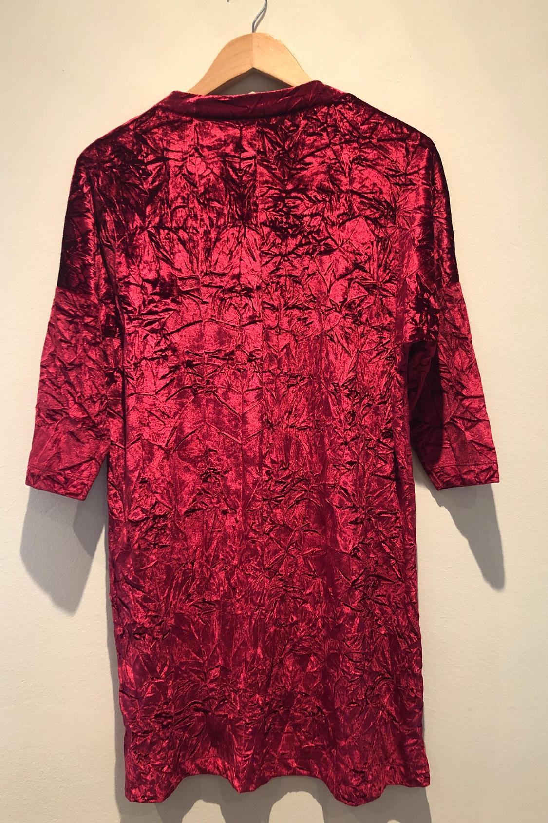 VESTIDO ROJO TERCIOPELO - Image 2