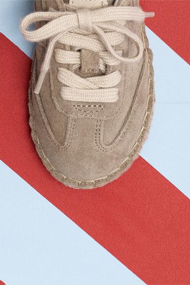 JUTE TRAINERS - Sand Brown by Zara - Image 9