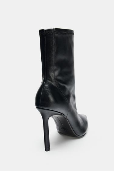 BOTTINES À TALONS FINS - Noir de Zara - Image 6