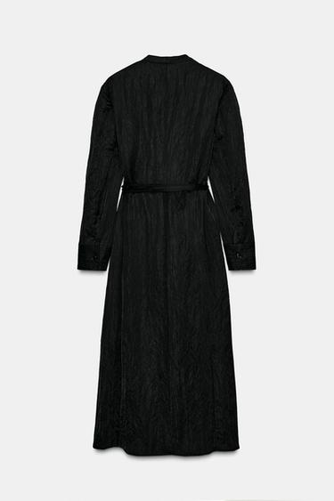 ROBE SATINÉE FROISSÉE ZW COLLECTION LIMITED EDITION - Noir de Zara - Image 7