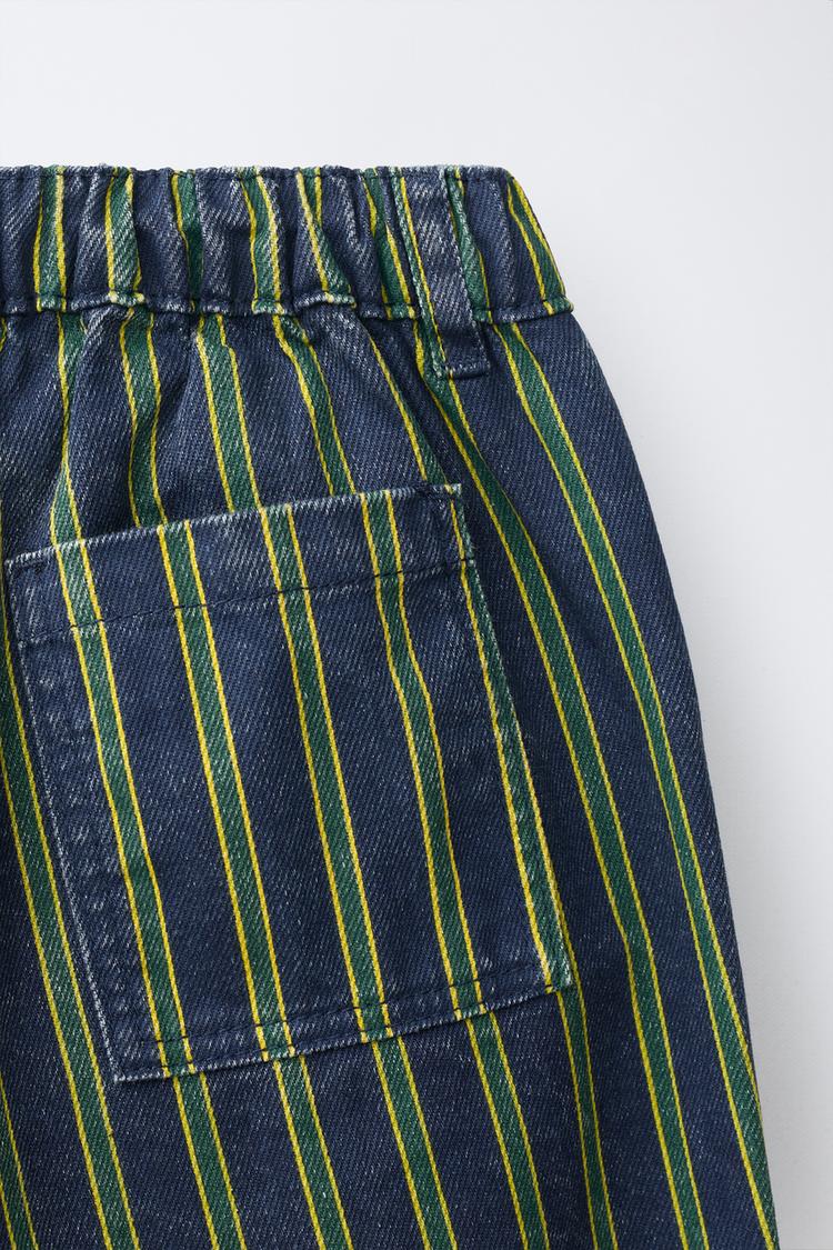 Pantalon sarga baggy rayas