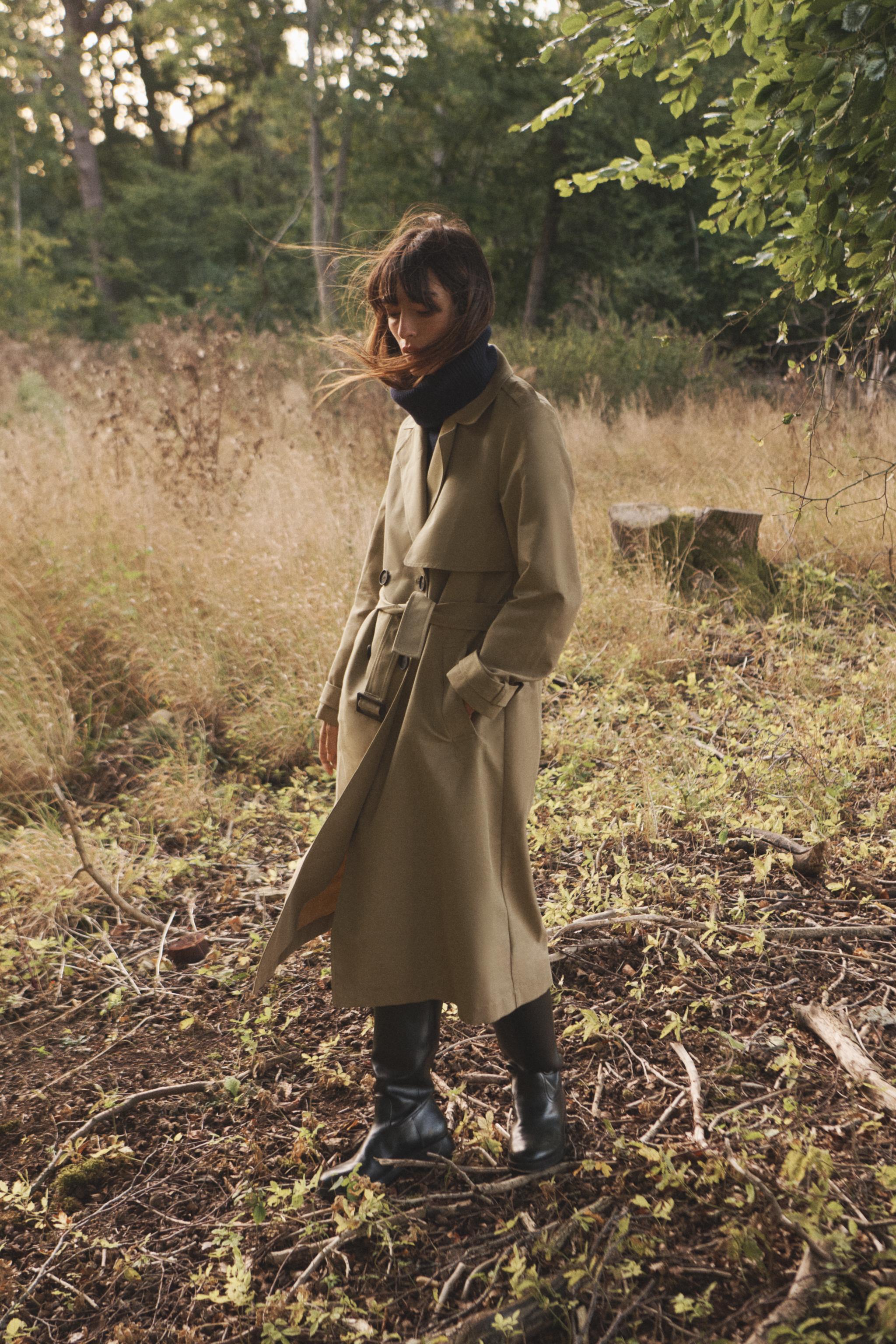 LONG BELTED TRENCH COAT Light camel ZARA Canada