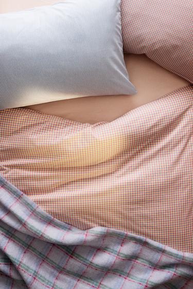 KIDS' GINGHAM COTTON DUVET COVER - Multicoloured by Zara