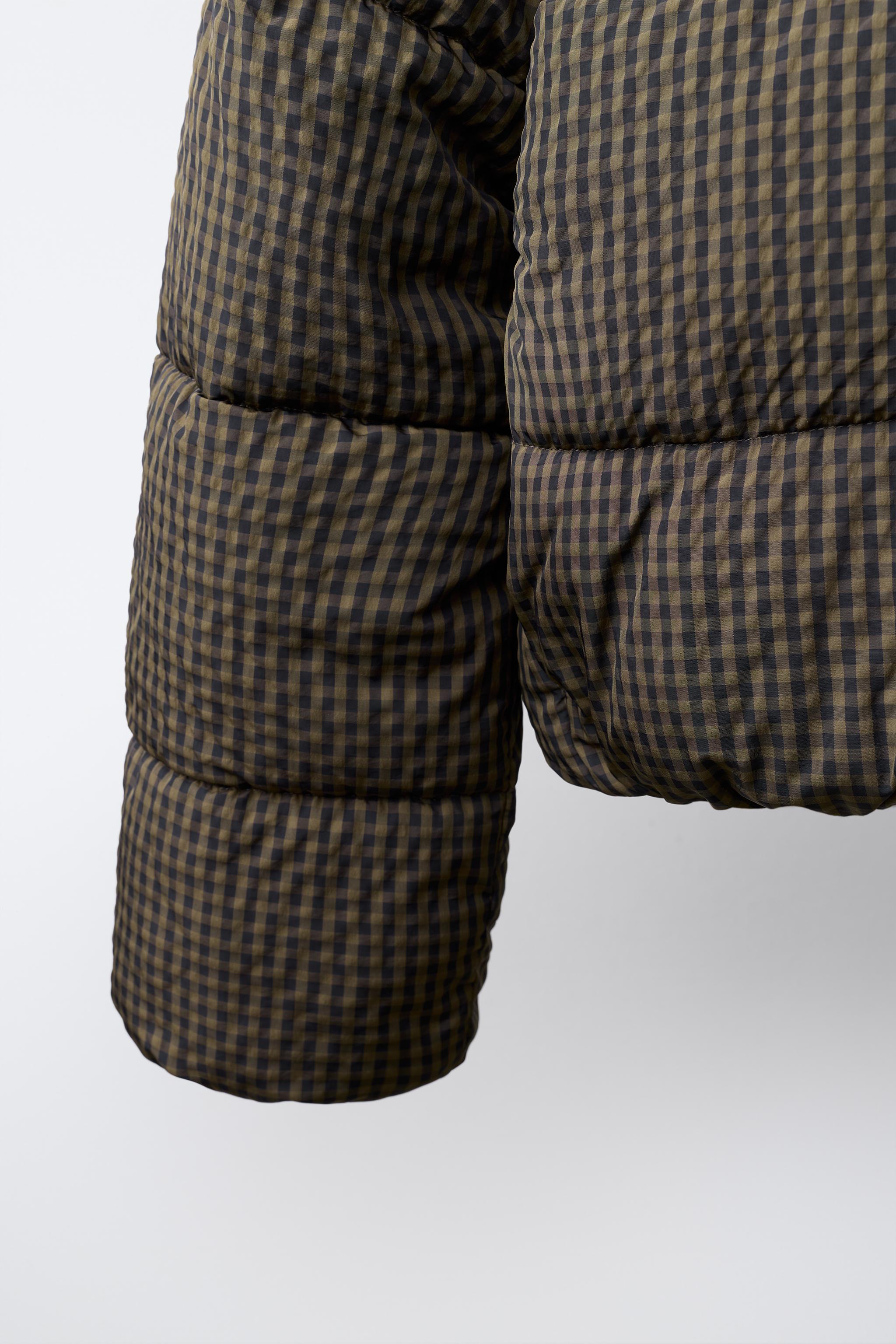 BLOUSON MATELASSÉ RÉVERSIBLE À CARREAUX