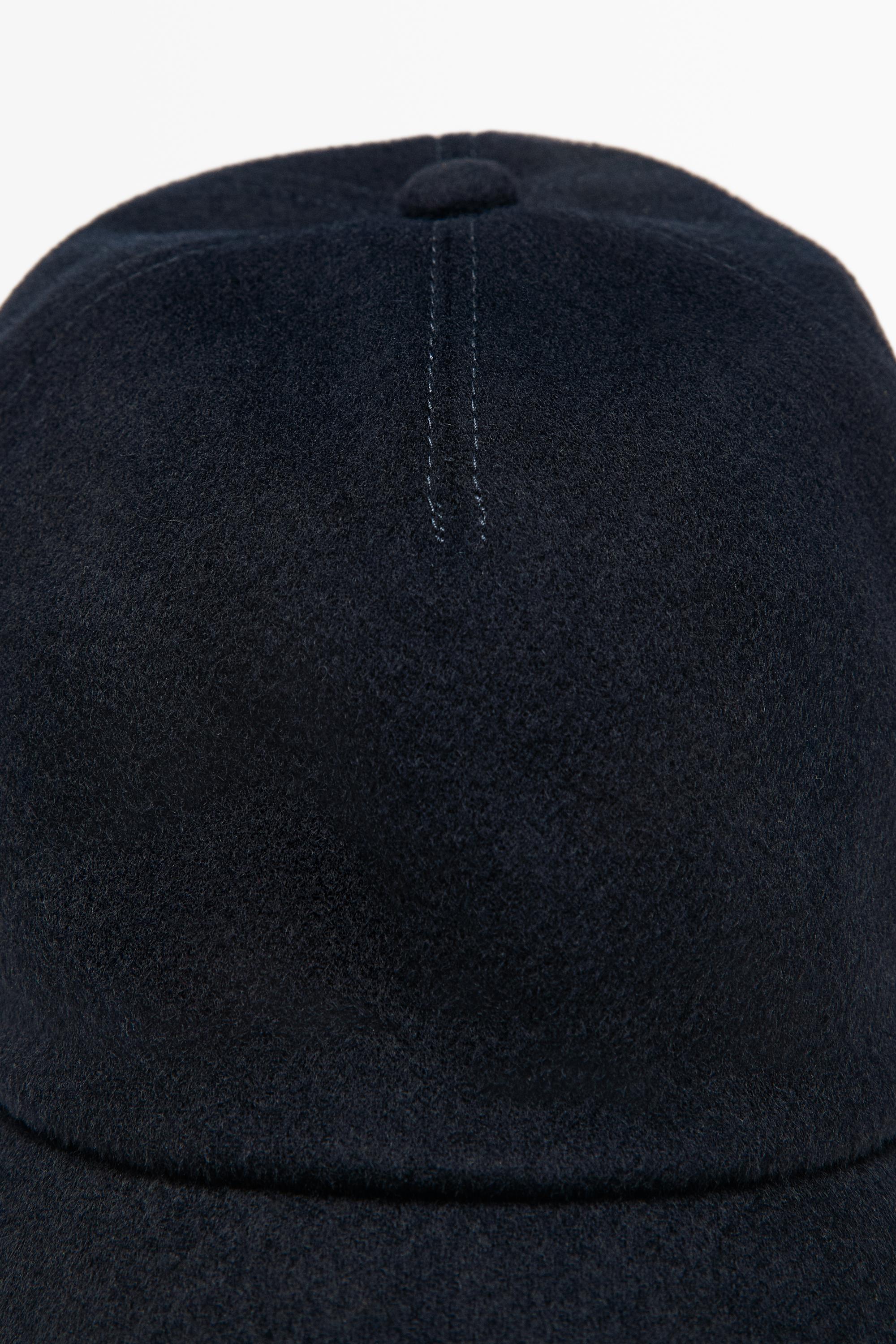 Casquette en laine mélangée