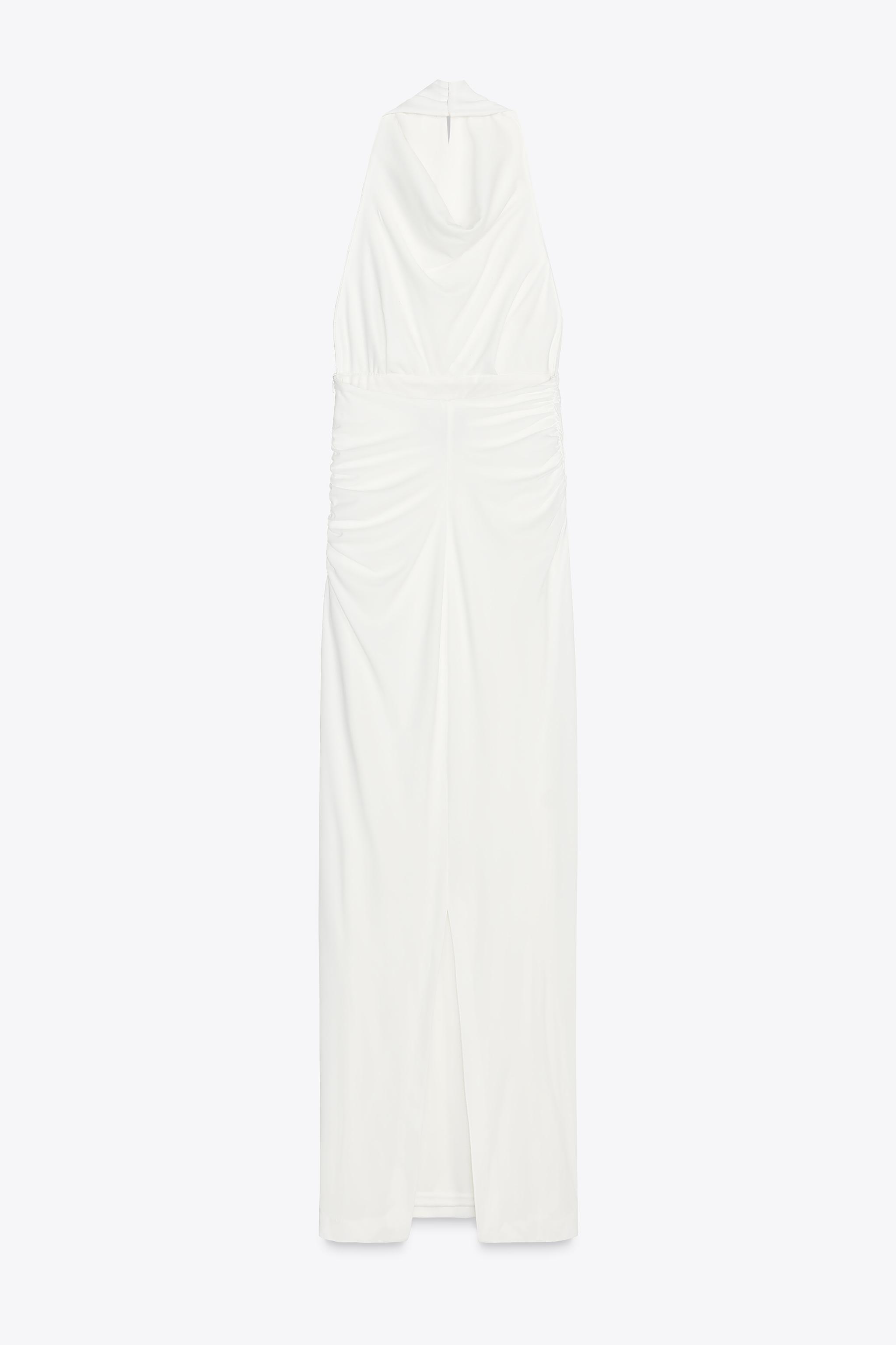 ZARA オープンバックホルターネックロングワンピース 2967/266 ZARA】オープンバックホルターネックロングワンピース2967/266