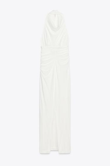 ROBE LONGUE HALTER DOS NU - Blanc de Zara - Image 5