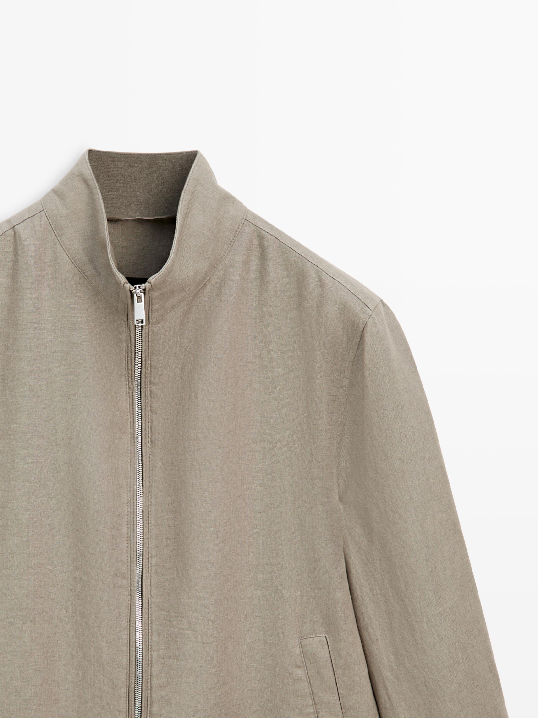 Veste bomber lin