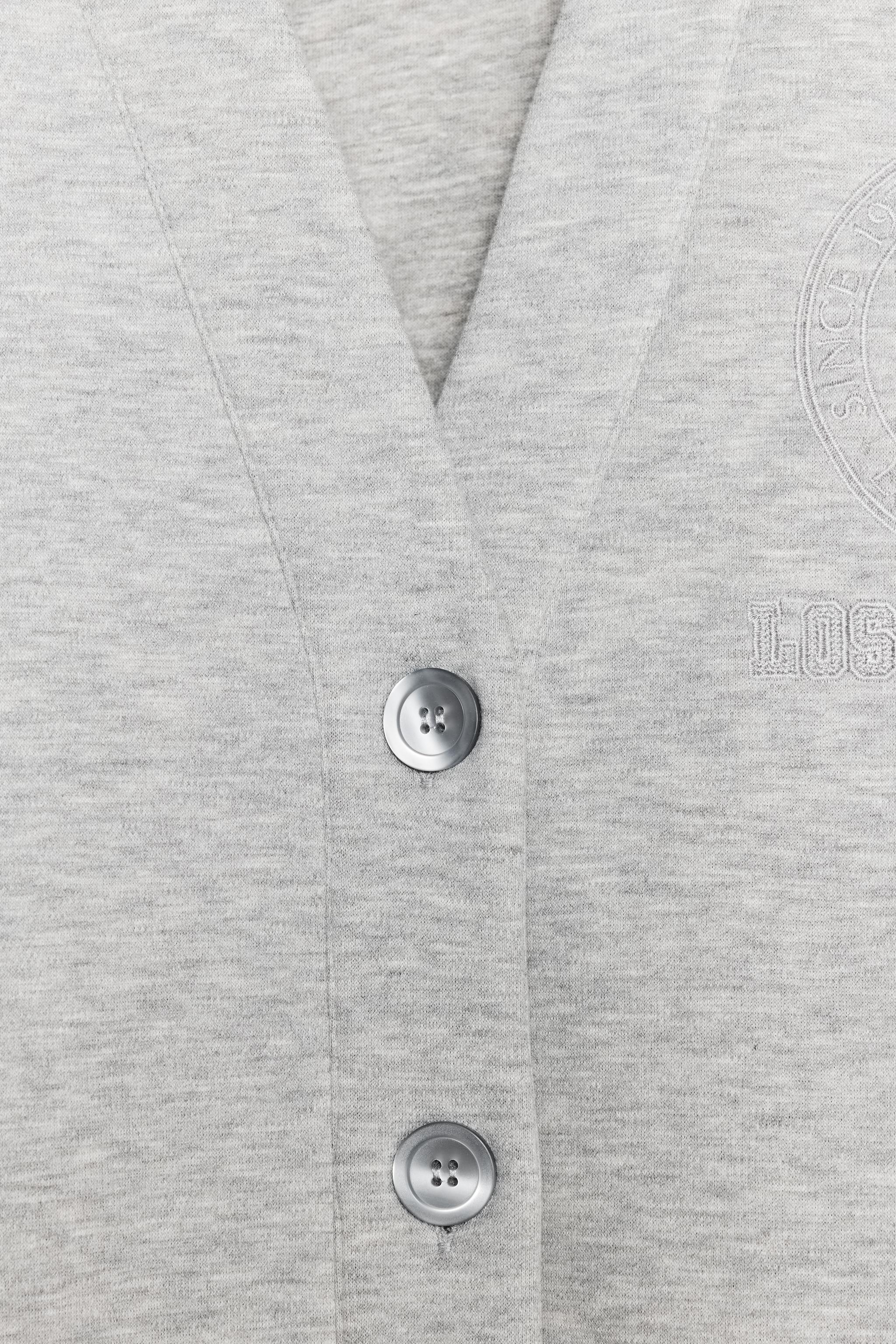 刺繍入りボンバージャケット - グレー | ZARA Japan / 日本